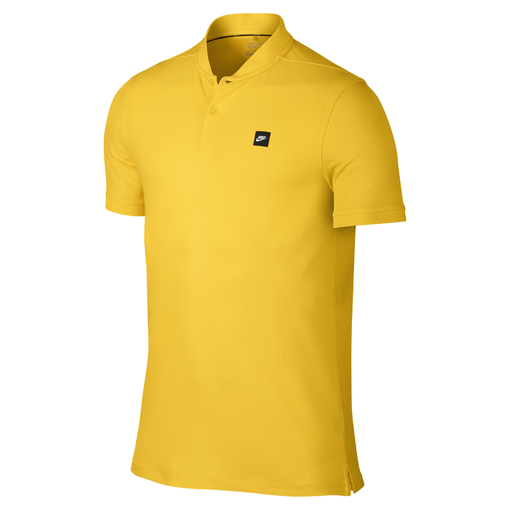 Nike Cotton Tr Dry Blade Men's Slim Fit Golf Polo Shirt in Yellow for
